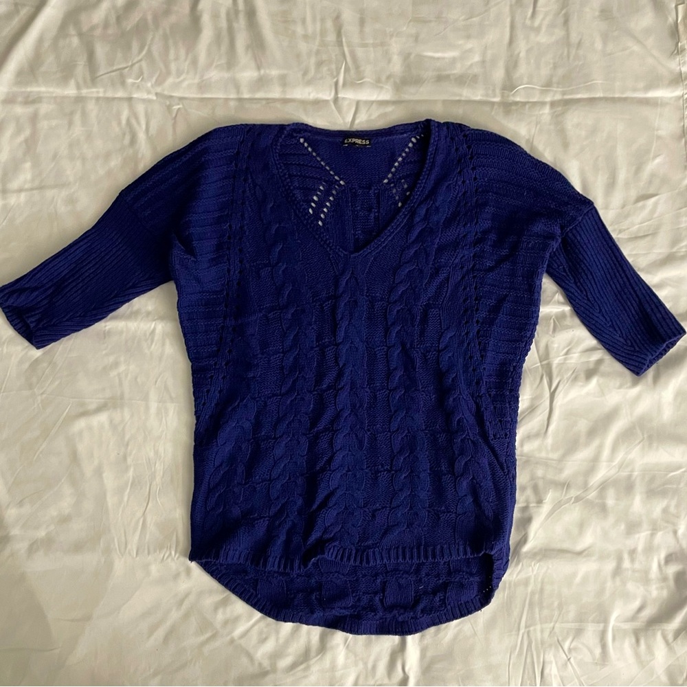 Express Royal Blue Sweater - Size Small